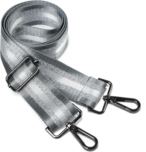 Vista 33 de LVYOUME Correa para bolso, accesorios plateados, correas anchas para bolsa, correa de hombro ajustable para bolsos