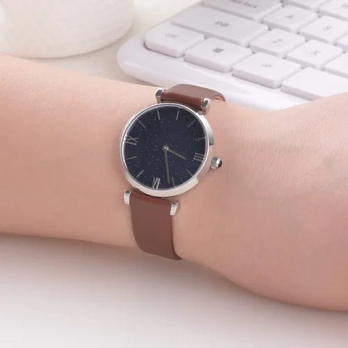 Vista 6 de EACHE Correas de reloj de cuero de liberación rápida para hombres y mujeres, correas de reloj de cuero fino para mujer, 0.472 in, 0.551 in, 0.630