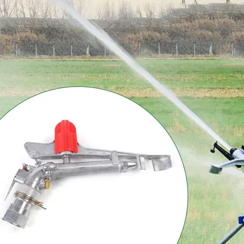 Vista 3 de Pistola de riego agrícola de 1.5 "rociador de riego de área grande ajustable de 360 ° Pistola de pulverización de riego de agua de gran área