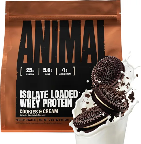 Vista 16 de Animal Whey Protein Isolate Powder 25g Protein Banana Split 2lb