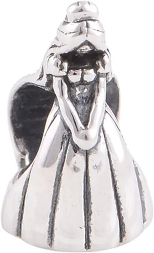 Vista 2 de Abalorio de plata de ley 925 que se adapta a pulseras y collares Pandora y más bricolaje Vestido de novia