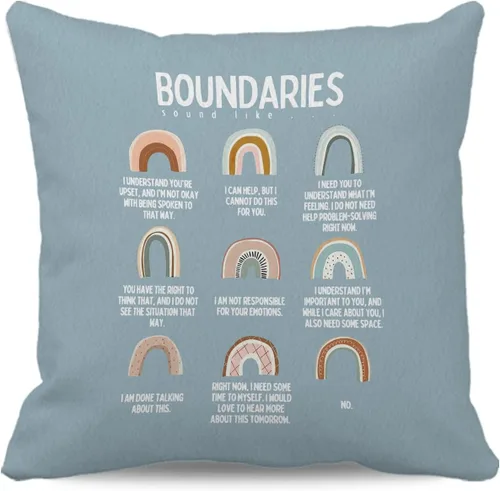 Vista 8 de Feelings - Fundas de almohada de rueda – Fundas de almohada con emociones de sentimientos, terapia de salud mental, decoración de oficina, regalos