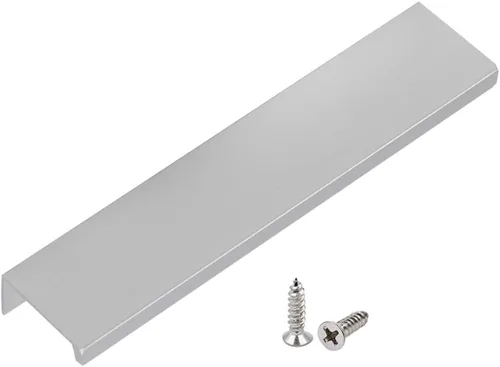 Vista 37 de Tiradores negros de 3.94 pulgadas para gabinete, 6 unidades, espacio entre agujeros de 2.52 pulgadas, tiradores de borde de aleación de aluminio