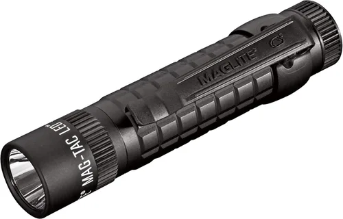 Vista 9 de Maglite Mag-Tac – Linterna LED de bolsillo, 2 celdas CR123, bisel coronado, negro mate
