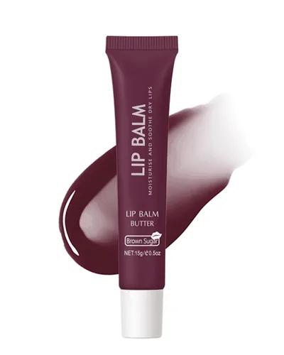 Vista 8 de Bálsamo labial mantequilla vainilla, aceite hidratante de brillo de labios transparente, hidratante para el cuidado de los labios 01#