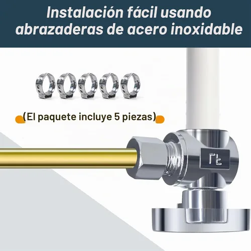 Vista 7 de VINTEX Paquete de 5 válvulas Pex de 1/2 pulgada x 3/8 pulgadas de ángulo Od Pex, válvula de cierre de agua, accesorios de crimpado de cuarto