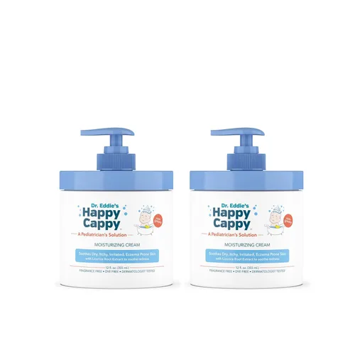 Vista 13 de Crema hidratante Happy Cappy – Crema para bebés con tendencia al eccema, loción para piel seca para bebés, niños pequeños y niños, formulada por