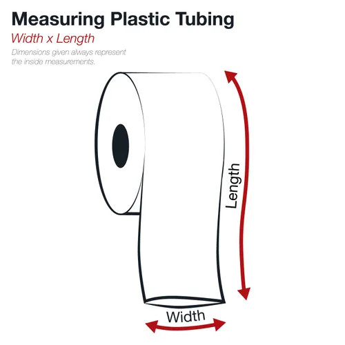 Vista 2 de Poly Bag Guy 3' x 1000', 2 mil (1 rollo) Tubo de Polipropileno Transparente