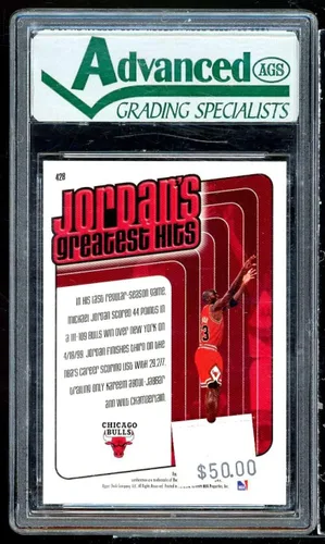 Vista 2 de Michael Jordan Card 1999-00 Upper Deck Victory #428 AGS 10 GEM MT