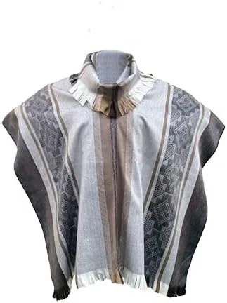 Vista 2 de Poncho de alpaca súper cómodo