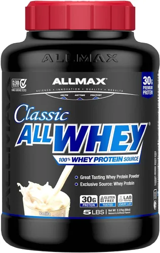 Vista 13 de ALLMAX Classic AllWhey - Proteína en polvo de suero de leche, chocolate, 2 libras, 1.06 oz de proteína por cucharada, sin gluten, baja en azúcar