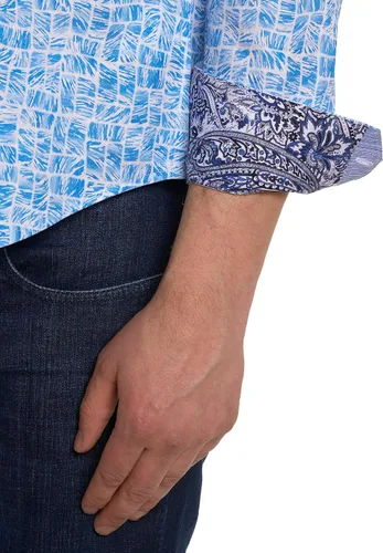 Vista 3 de Robert Graham Camisa de manga larga con botones Edens para hombre