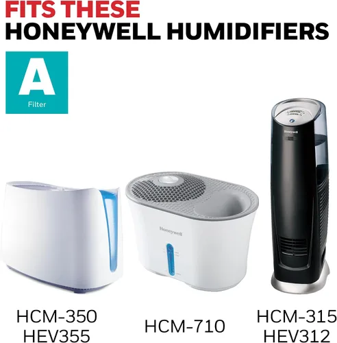 Vista 5 de Honeywell Filtro de Mecha de Repuesto A, 1 paquete, blanco