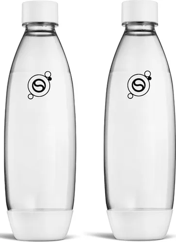 Vista 6 de SodaStream - Paquete doble de botellas delgadas de 1 litro aptas para lavavajillas (color negro)