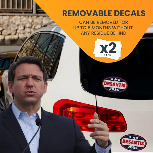Vista 3 de Magnet Me Up Desantis 2024 Ronald Desantis Partido Político Republicano 2024 Adhesivo Adhesivo 2024, 2 unidades, 5.5 x 3.5 pulgadas, Adhesión