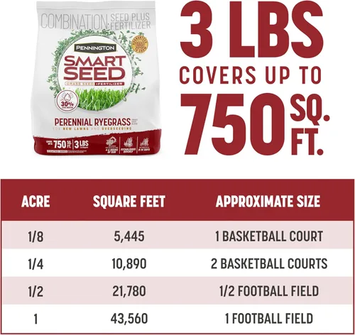 Vista 11 de Pennington Smart Seed Raigrás perenne 3 libras