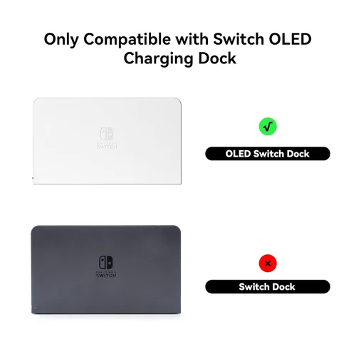 Vista 2 de GeekShare Anti Scratch Switch OLED Dock Cover- Soft Silicone Faceplate Sleeve Pad for Switch OLED Dock- DIY Replacement Shell Compatible with Switch