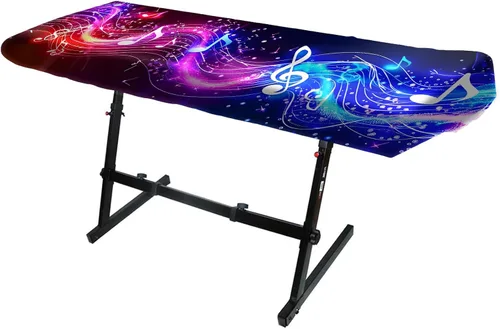 Vista 12 de Nuxovilar Funda para piano negro dorado leche seda 88 teclas WP99303