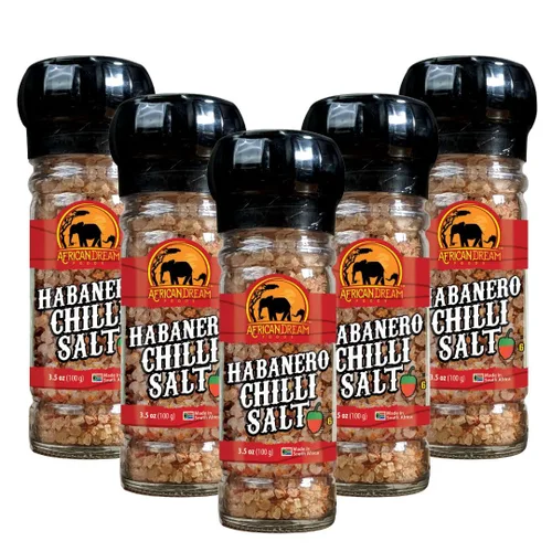 Vista 11 de African Dream Foods - Sal picante Habanero Sal de chile picante con habaneros africanos naturales, sal marina Ideal para carne, pollo, mariscos