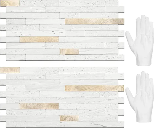 Vista 23 de STICKGOO 2 Hojas de Azulejos Adhesivos Despegables para Salpicadero, Azulejos Adhesivos para Salpicadero de Cocina y Baño, Aspecto de Madera Negro