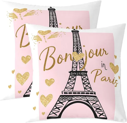 Vista 20 de Juego de 2 fundas de almohada rosas de 16 x 16 pulgadas, fundas de almohada suaves con flores florales de rosas para sala de estar, dormitorio