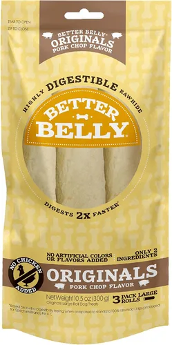 Vista 23 de Better Belly Originals - Rollo grande, golosinas para perros altamente