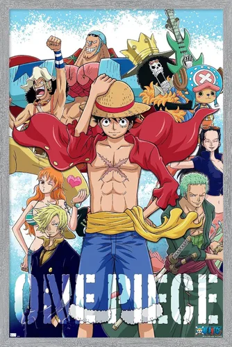 Vista 15 de Trends International One Piece - Póster de pared de tripulación, 22.4 pulgadas de largo x 14.7 pulgadas, versión enmarcada de madera de granero