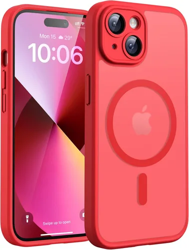 Vista 150 de TOCOL Funda para iPhone 11, compatible con Magsafe, protección completa de cámara, imanes integrados, protección contra caídas, funda translúcida
