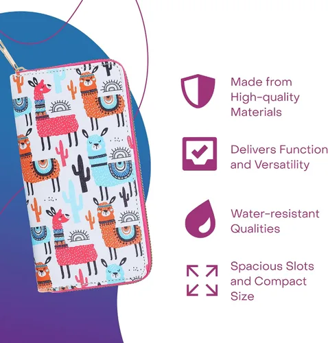 Vista 5 de Rave Envy Billetera para niñas, billetera para niñas, billetera para niños, lindas carteras de moda para mujer, carteras pequeñas de moda para mujer