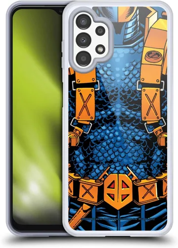 Vista 8 de Head Case Designs Officially Licensed Justice League DC Comics Logo Deathstroke Comic Art Gel Case [Military Grade Protection] Compatible with