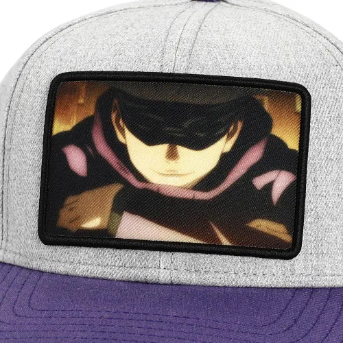 Vista 4 de Bioworld Satoru Gojo Sublimated Bordado Patch Snapback Sombrero Blanco
