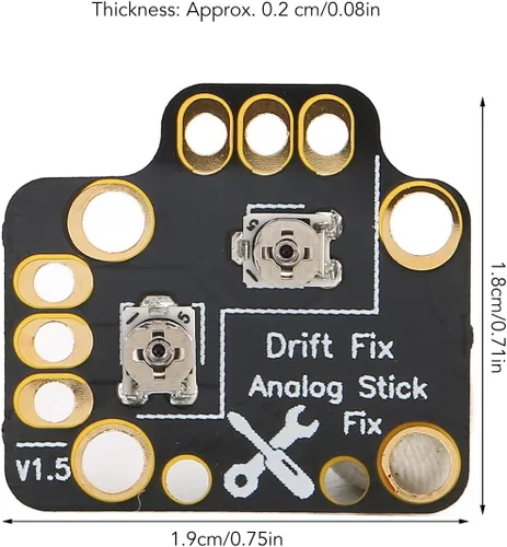 Vista 6 de Controlador analógico Stick Drift Fix Mod para PS5, 10 unids Gamepad Joystick Drift Repair Board Universal 3D Analog Joystick Drift Fix Mod
