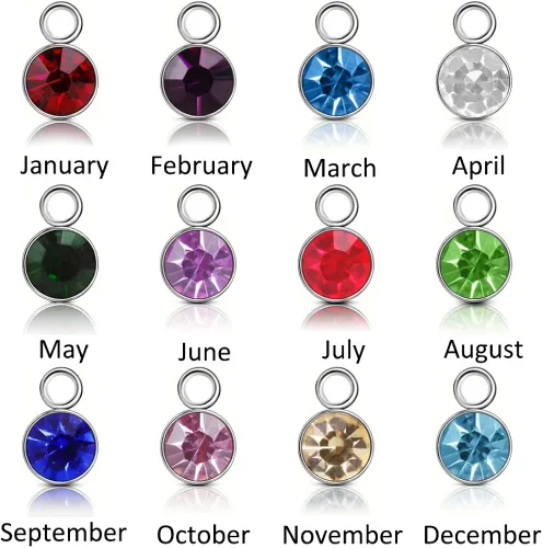 Vista 7 de Collar de urna de corazón para cenizas, joyería de cremación conmemorativa para cenizas, colgante de ala de ángel con 12 piedras natales, tus alas