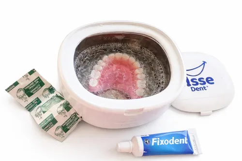 Vista 8 de Prótesis dentales superiores para hervir y morder – Cómodas dentaduras ajustables para reemplazar los dientes perdidos, estilo natural con ajuste