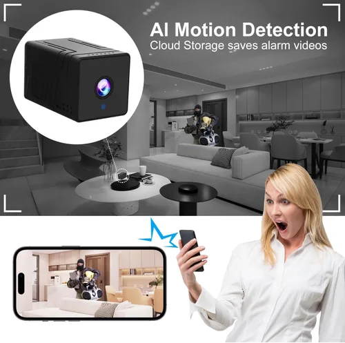 Vista 6 de Cámara de batería inalámbrica 4K WiFi, 1800 mAh, monitor inalámbrico para bebés 4K para exteriores, cámara de seguridad para el hogar, cámara