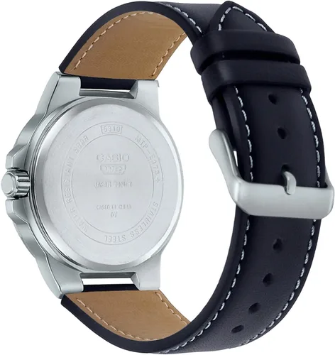 Vista 2 de CASIO Analog MTP-E173L-7AVEF, Black, Black, strip