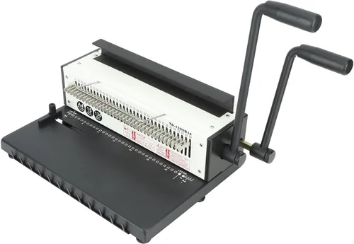 Vista 9 de Focket Máquina de encuadernación de bobina, resistente 34 agujeros máx. 3:1 paso manual de perforación en espiral, 18 hojas de perforación máxima