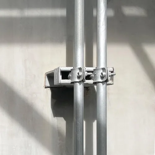 Vista 5 de uxcell Abrazaderas de puntal EMT de 6-1/2 "de acero para conductos rígidos y tubería 4 unids universal EMT Strut Clamp con perno y tuerca