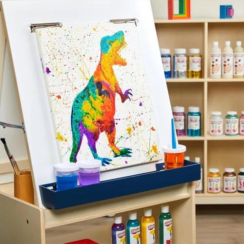 Vista 9 de Colorations Pintura líquida para acuarela sin parabenos, juego de 8 colores vibrantes, 8 onzas líquidas, no tóxica y fabricada en los Estados Unidos