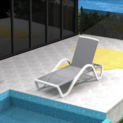 Vista 10 de Domi - Tumbona de aluminio para exteriores con respaldo ajustable, para playa, patio, balcón, piscina (1 silla marrón)