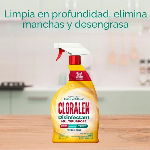 Vista 2 de Cloralen Spray limpiador multiusos con lejía - 32 fl oz