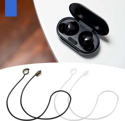 Vista 2 de Create idea 2 uds auriculares inalámbricos silicona anti-pérdida correa compatible con Galaxy Buds/Buds Plus auriculares correas auriculares