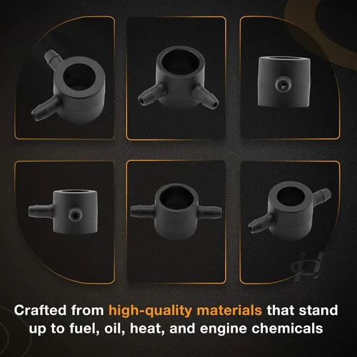 Vista 4 de Kit de línea de retorno del inyector de combustible diésel compatible con Ford 1983-1988 Non-Powerstroke 6.9L 7.3L