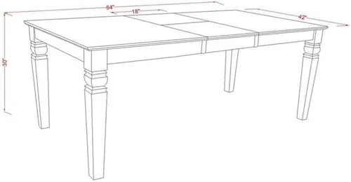 Vista 5 de Atlin Designs Juego de comedor de 7 piezas con mesa rectangular en color negro