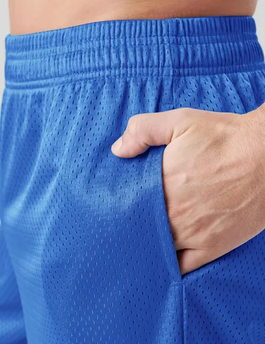 Vista 3 de Liberty Pro Paquete de 5 pantalones cortos deportivos para hombre, pantalones cortos de baloncesto de malla de 9 pulgadas para hombre, pantalones