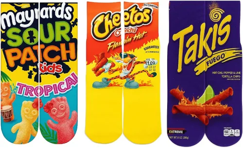 Vista 15 de DJDesigns - Calcetines medianos para niños con impresiones 3D (para edades 5-9)