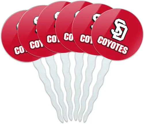 Vista 178 de Abilene Christian - Juego de 6 palillos para cupcakes con logotipo secundario