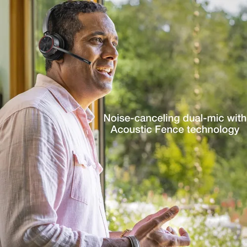 Vista 5 de Poly Voyager 4310 Plantronics UC - Auriculares inalámbricos Bluetooth mono (USB-A) Equipos – Paquete con microfibra Global Teck – Compatible