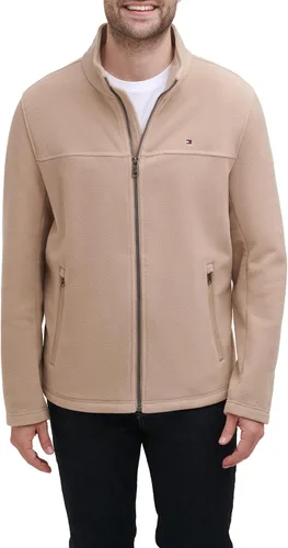 Vista 18 de Tommy Hilfiger Chaqueta de forro polar clásica con cremallera frontal para hombre Negro
