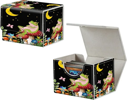 Vista 35 de MTG Commander - Caja de cartas intercambiables, más de 100 tarjetas con funda con funda de piel sintética, caja de almacenamiento de tarjetas